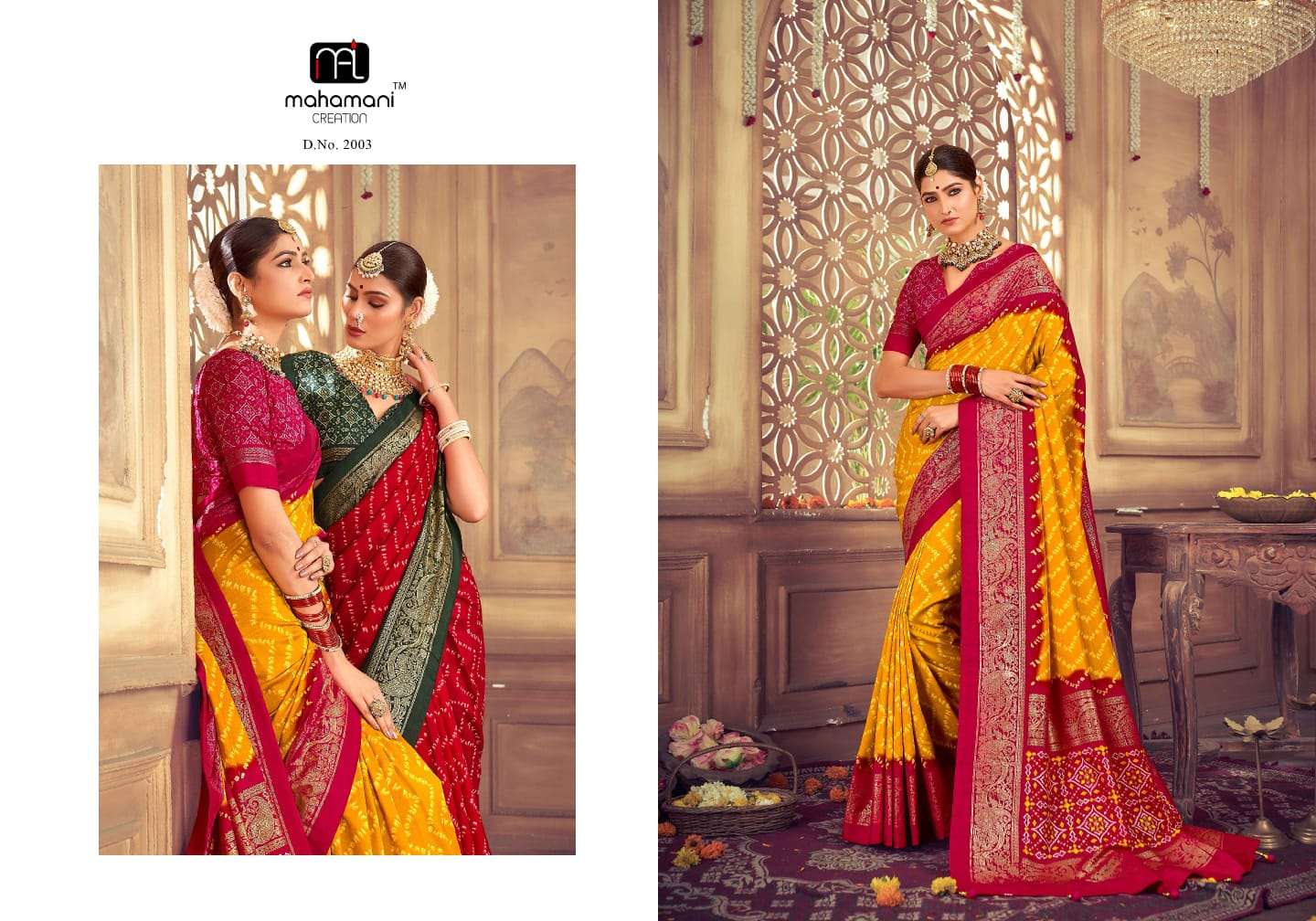 MAHAMANI CREATION EKTARA HEAVY DOLA SILK SAREES 