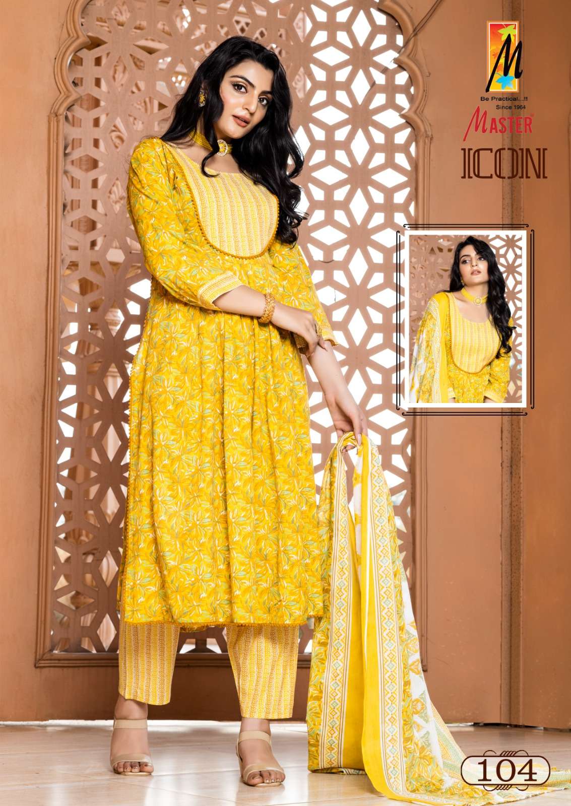 MASTER ICONI FANCY NAIRA CUT PATTERN KURTI COMBO SET 