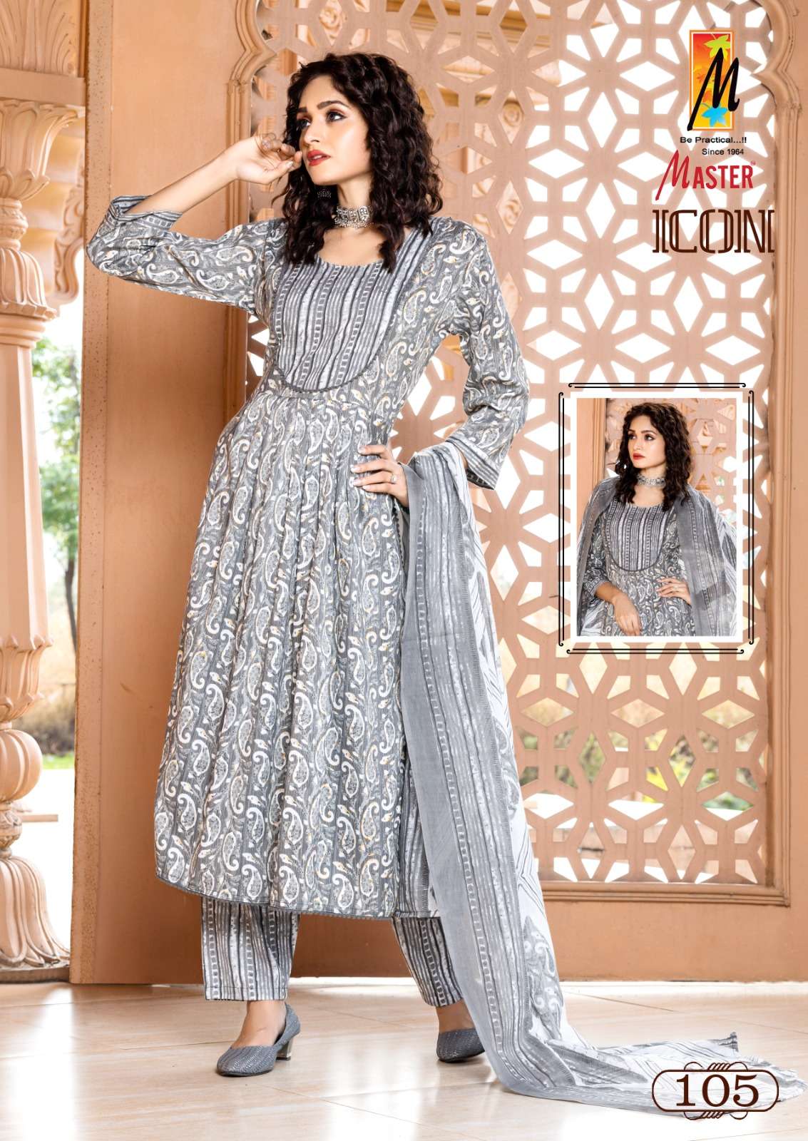 MASTER ICONI FANCY NAIRA CUT PATTERN KURTI COMBO SET 