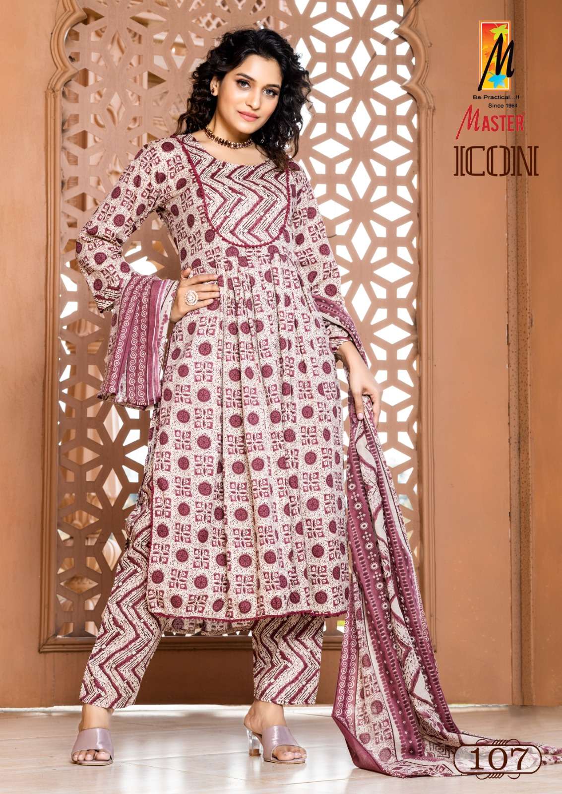 MASTER ICONI FANCY NAIRA CUT PATTERN KURTI COMBO SET 