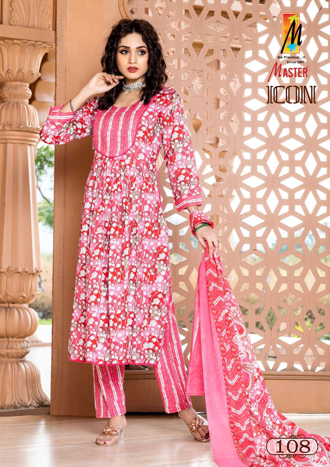 MASTER ICONI FANCY NAIRA CUT PATTERN KURTI COMBO SET 