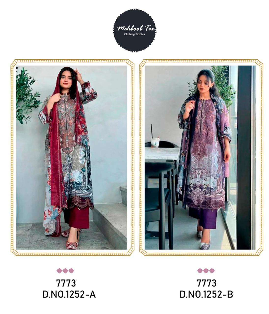 MEHBOOB TEX D NO 1252 COTTON FANCY SALWAR KAMEEZ