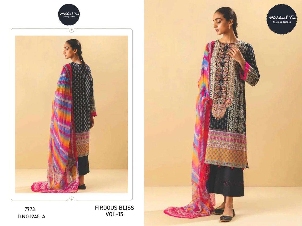 MEHBOOB TEX FIRDOUS BLISS VOL 15 COTTON SALWAR KAMEEZ 