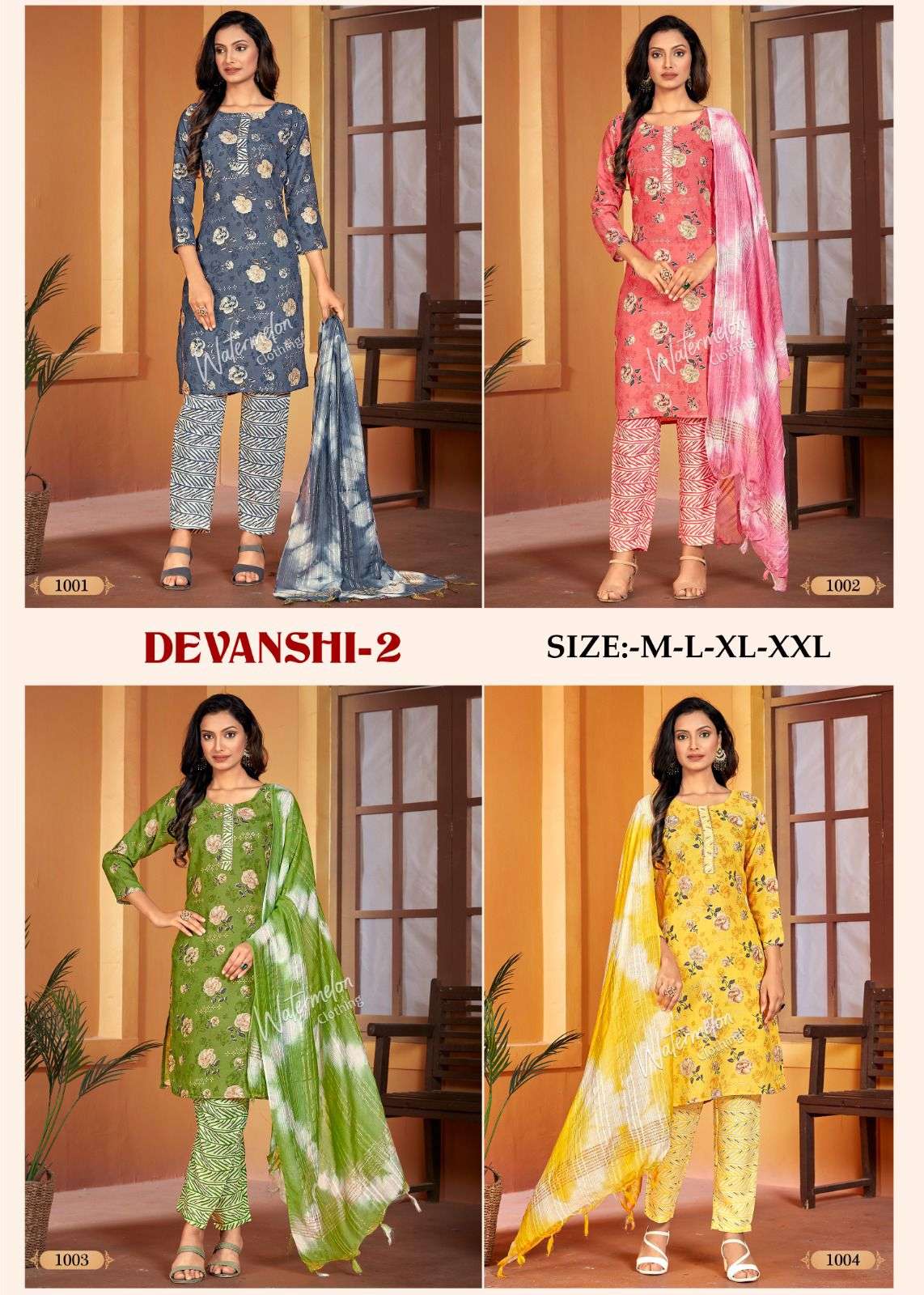 MF DEVANSHI VOL 2 COTTON KURTI COMBO SET 