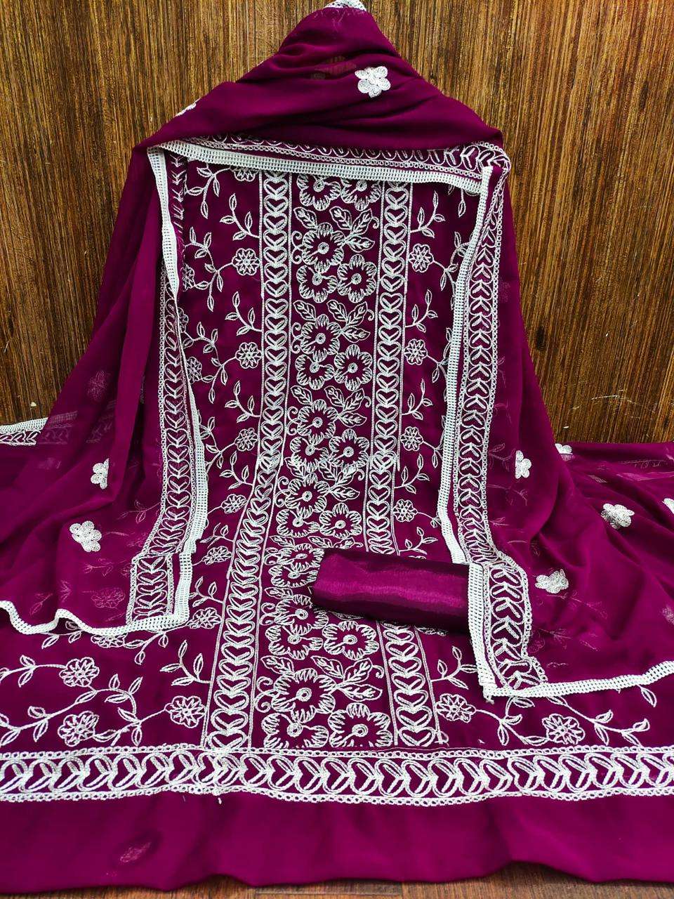 MF HEENA GEORGETTE FANCY EMROIDERY SUITS