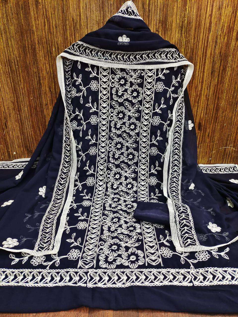 MF HEENA GEORGETTE FANCY EMROIDERY SUITS