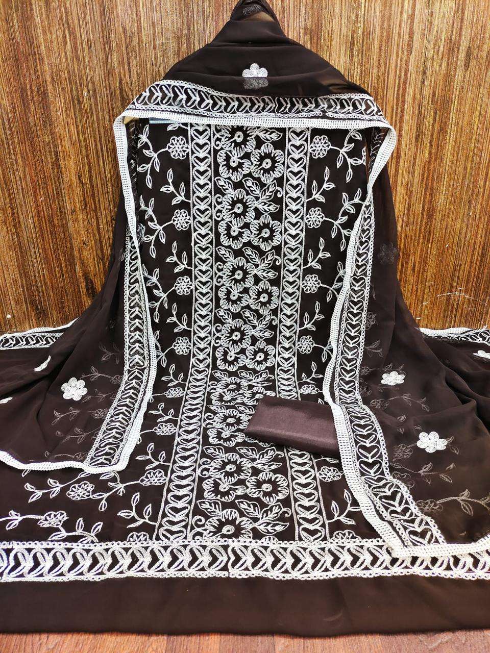 MF HEENA GEORGETTE FANCY EMROIDERY SUITS