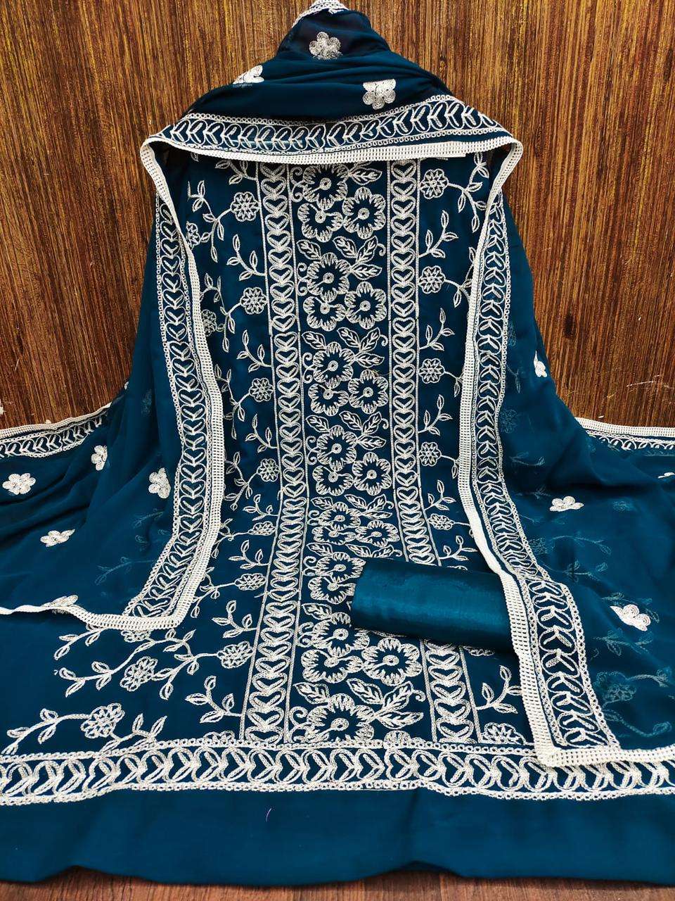 MF HEENA GEORGETTE FANCY EMROIDERY SUITS