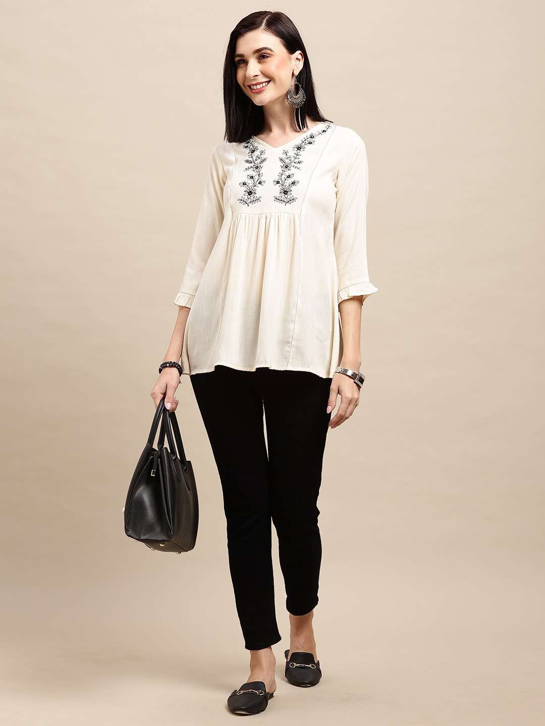 MF SAIBA RAYON WESTERN SHORT TOP COLLECTION
