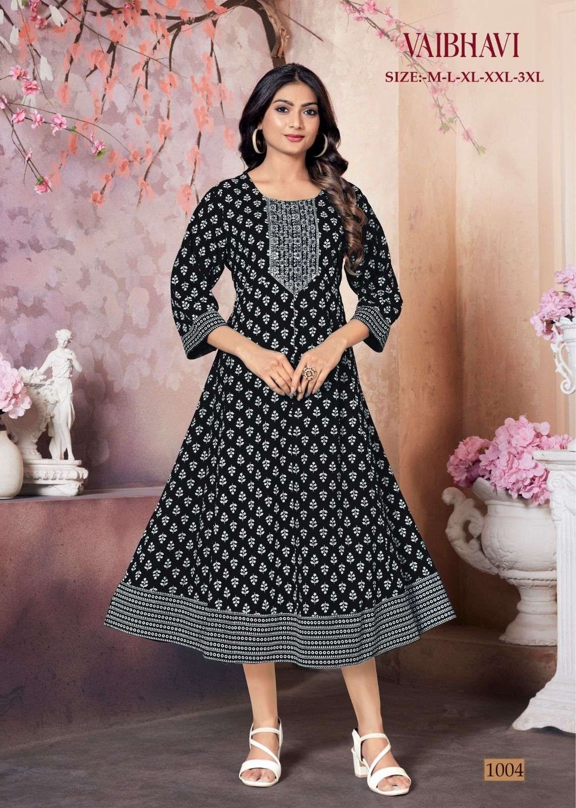 MF VAIBHAVI RAYON MIDI GOWN
