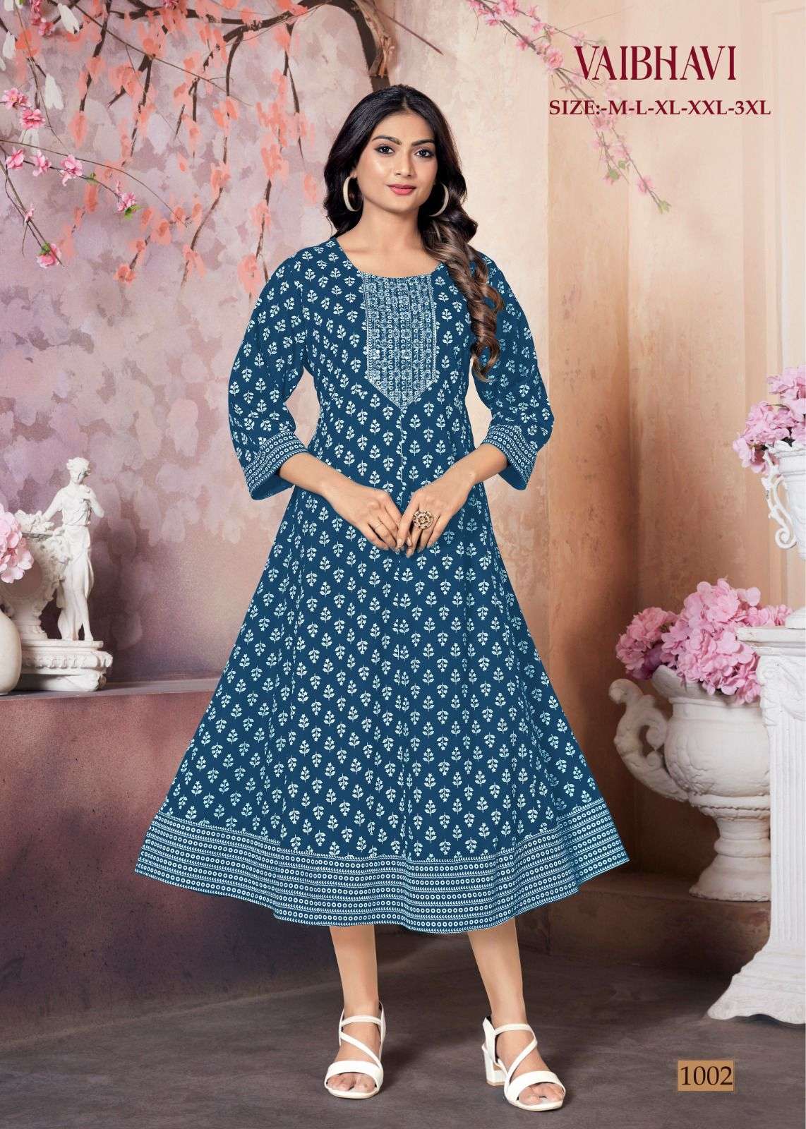 MF VAIBHAVI RAYON MIDI GOWN
