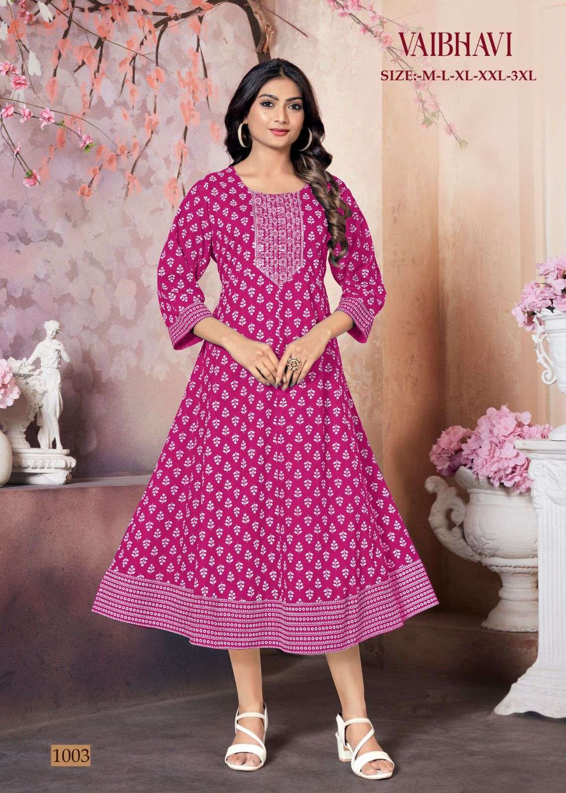 MF VAIBHAVI RAYON MIDI GOWN