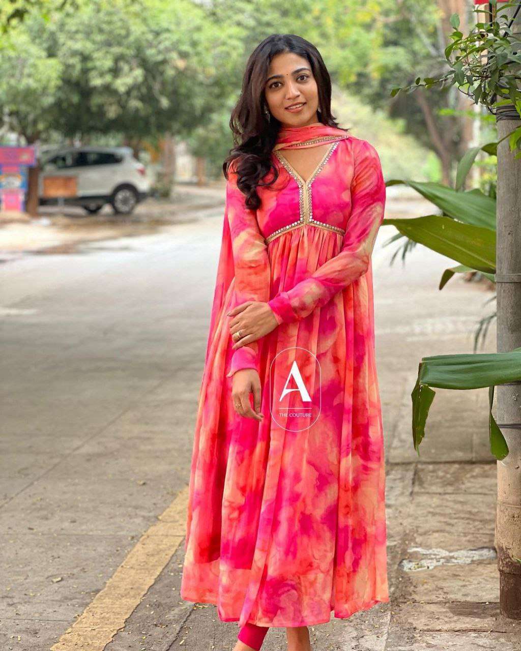 MRT PINK ALIACUT KURTI