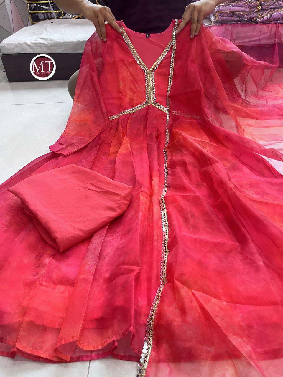 MRT PINK ALIACUT KURTI