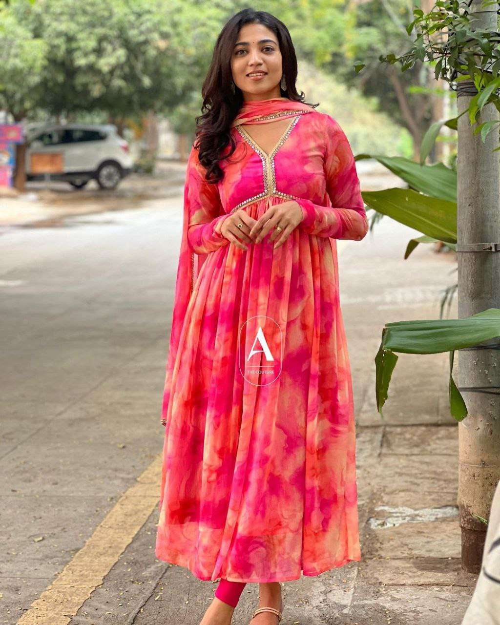 MRT PINK ALIACUT KURTI