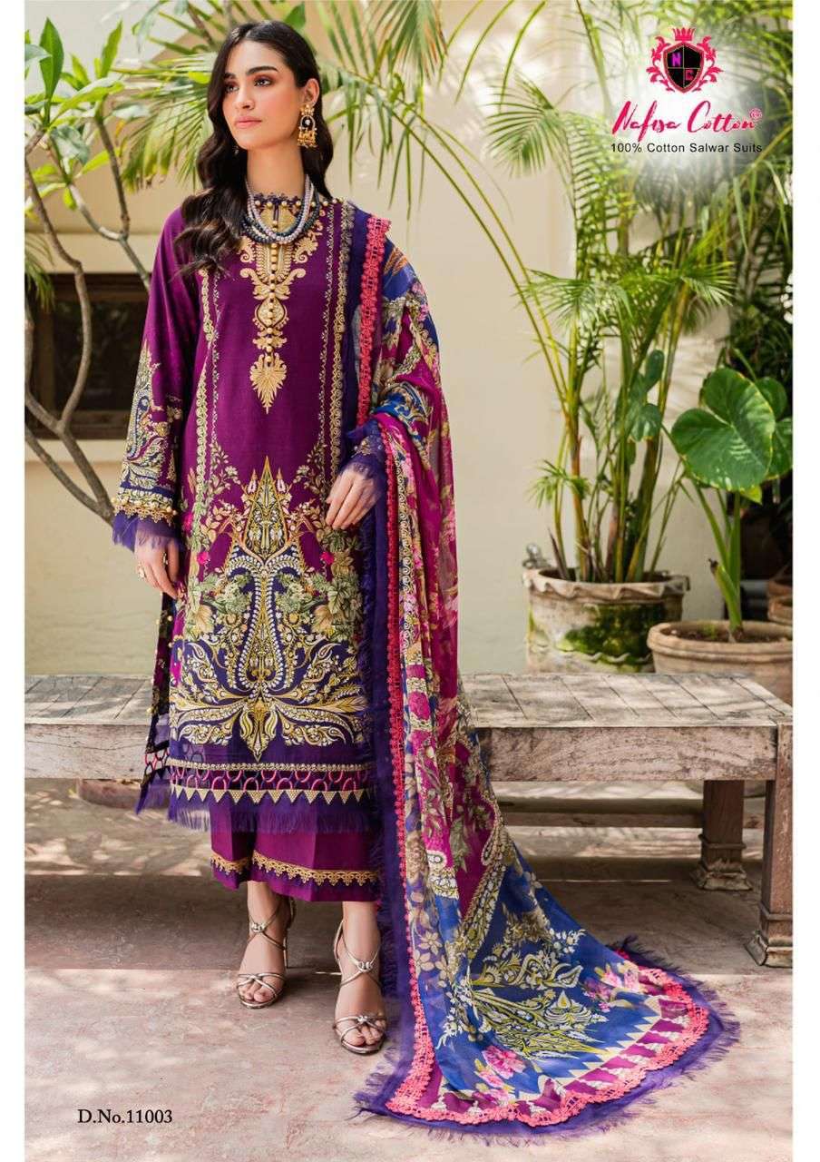 NAFISA COTTON MONSOON COTTON COLLECTION VOL 11 COTTON SUIT