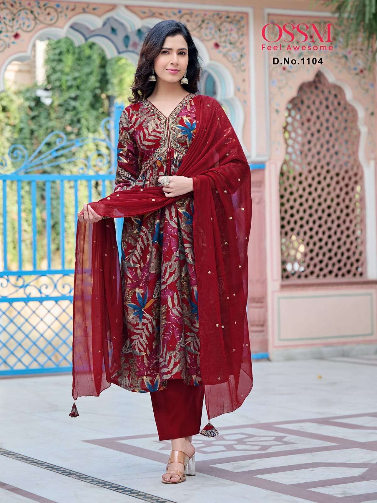 OSSM RESHAM VOL 11 ALIA CUT PATTERN KURTI COMBO SET 