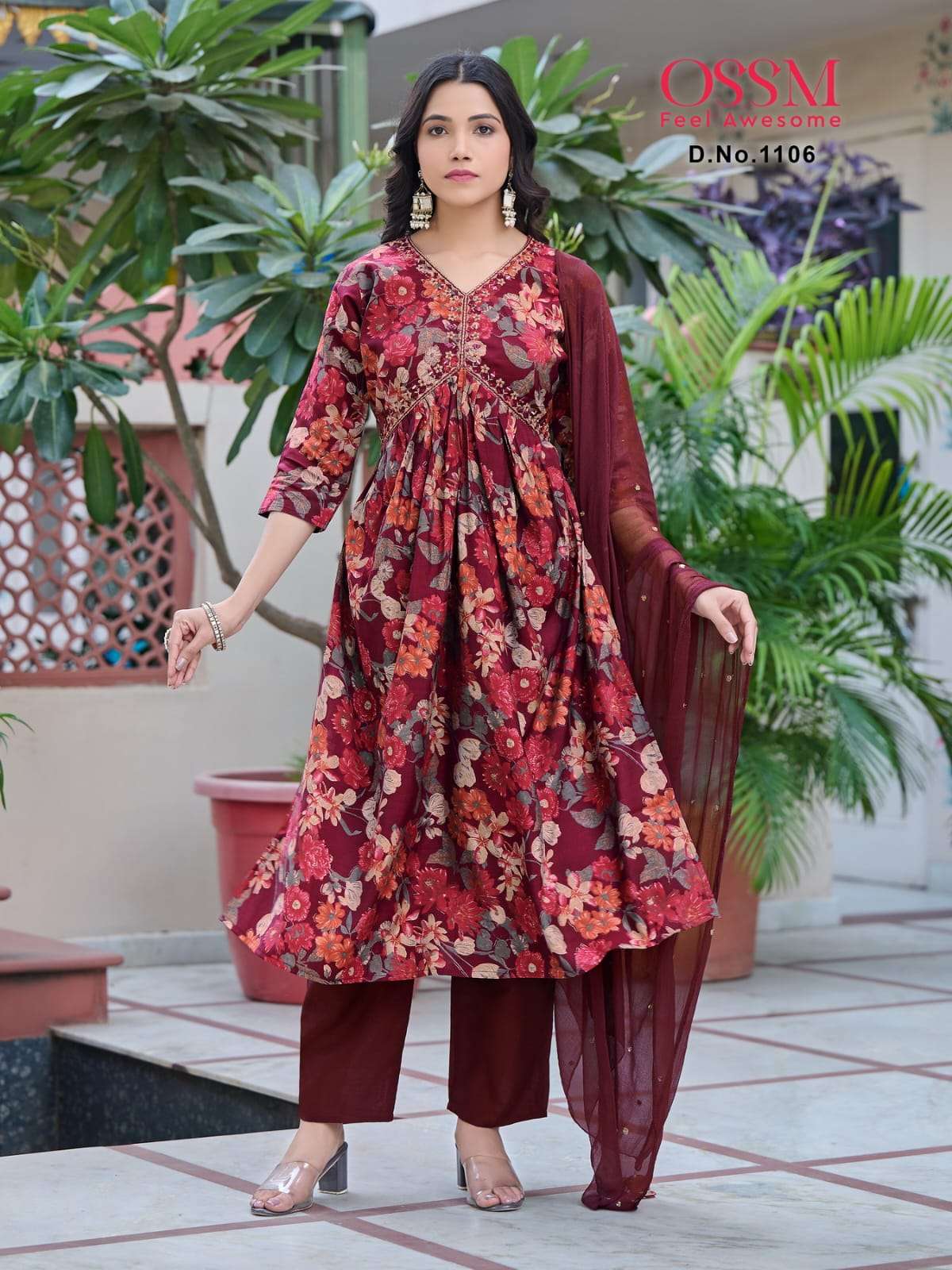 OSSM RESHAM VOL 11 ALIA CUT PATTERN KURTI COMBO SET 