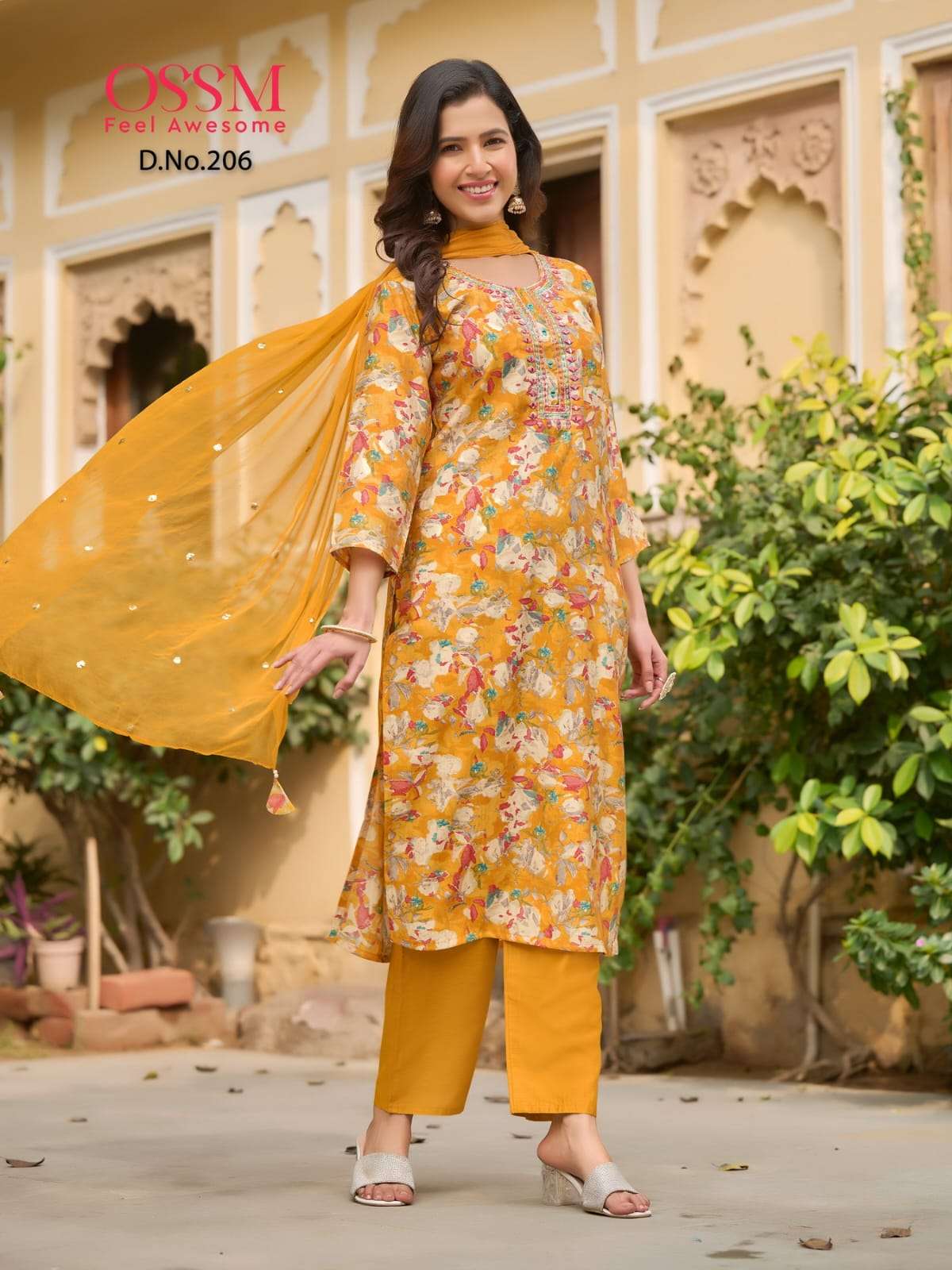 OSSM SARGAM FANCY KURTI COMBO SET 