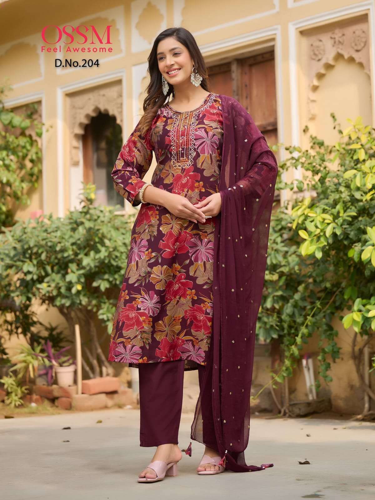 OSSM SARGAM FANCY KURTI COMBO SET 