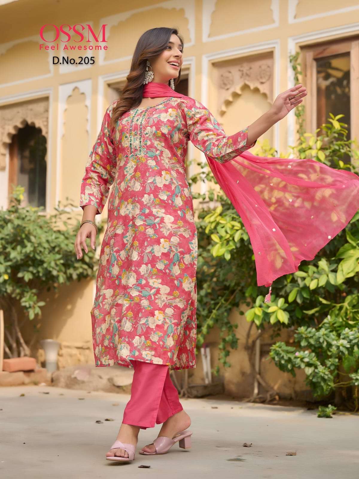 OSSM SARGAM FANCY KURTI COMBO SET 