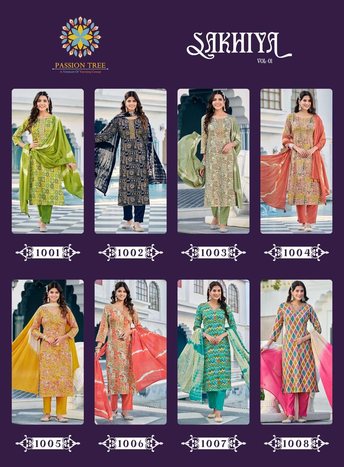 PASSION TREE SAKHIYA VOL 1 KURTI COMBO SET 