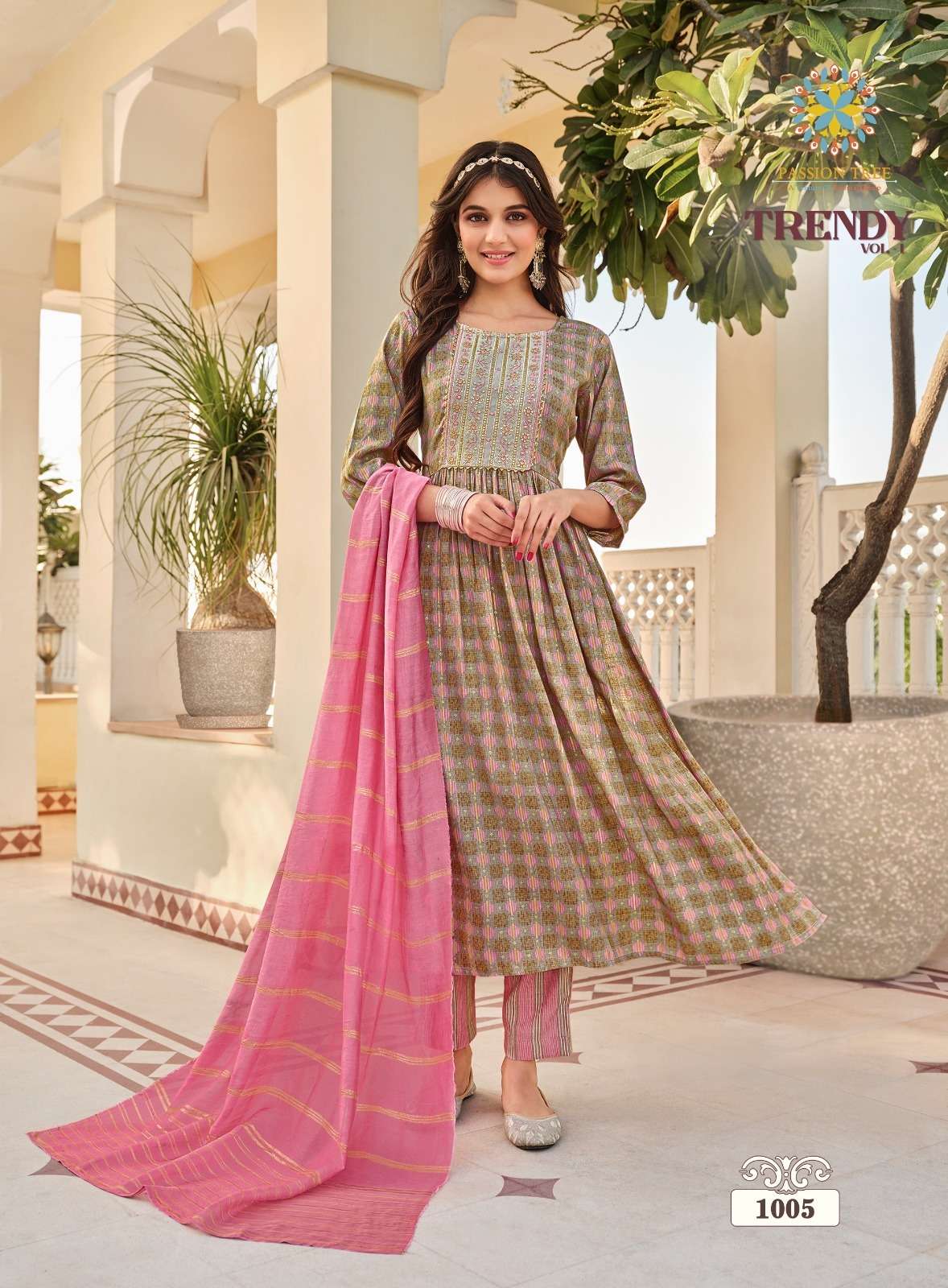 PASSION TREE TRENDY VOL 1 FANCY NYRA CUT KURTI COMBO SET 