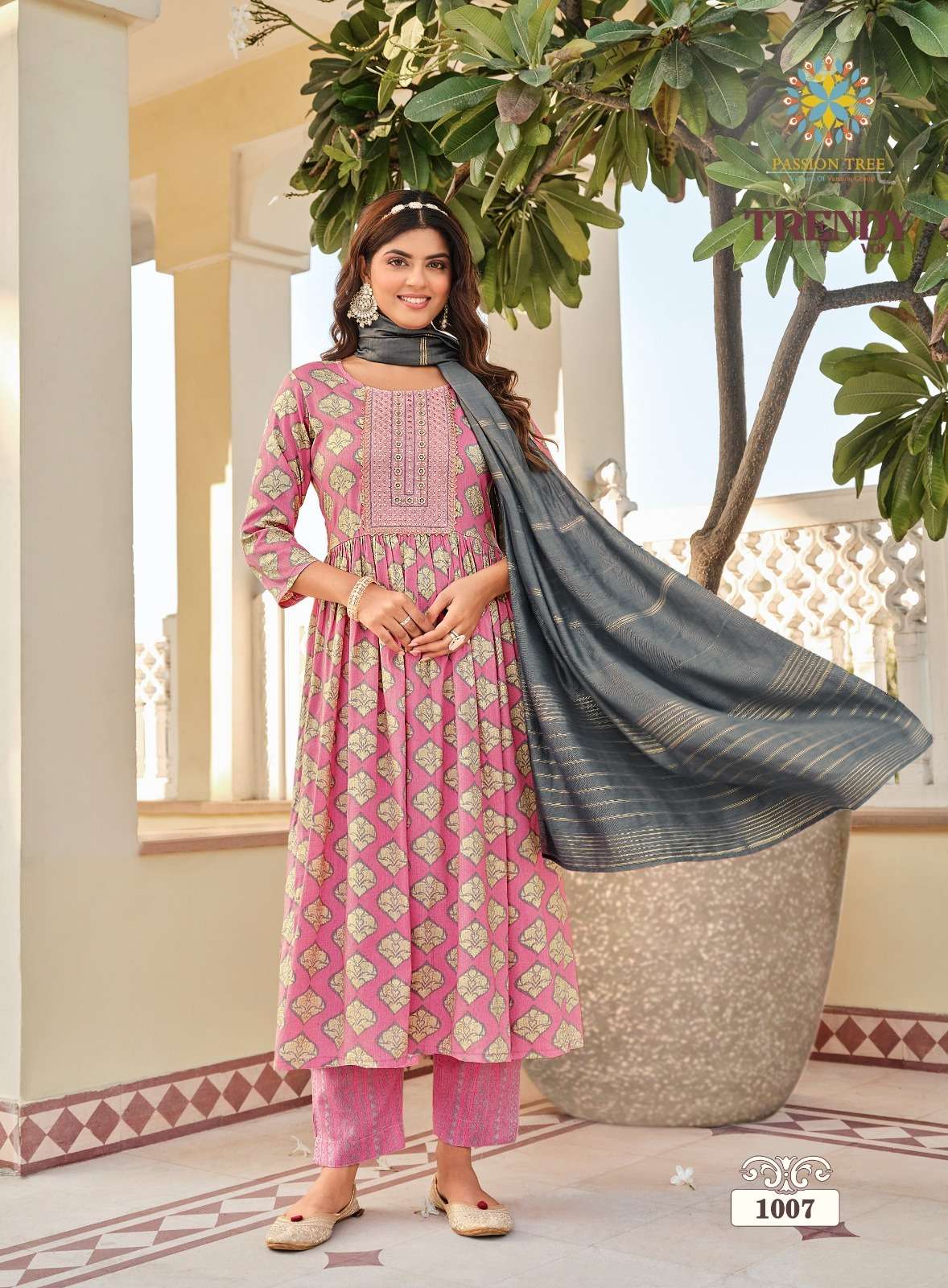 PASSION TREE TRENDY VOL 1 FANCY NYRA CUT KURTI COMBO SET 