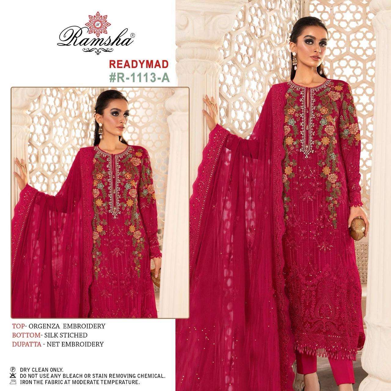 RAMSHA R 1113 BEAUTIFUL ORGANZA SUIT