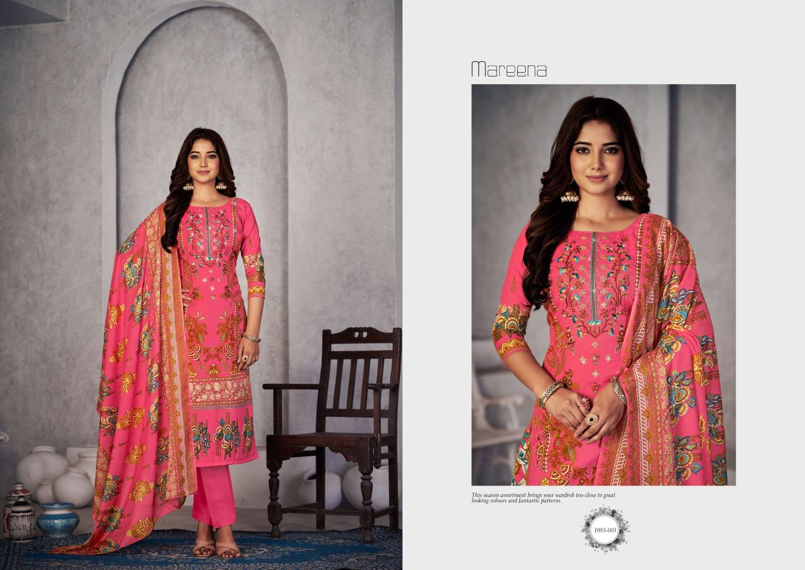 ROMANI MAREENA VOL 17 COTTON DIGITAL PRINT SUIT