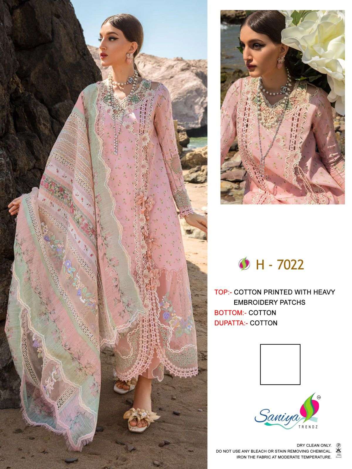 SANIYA TRENDZ H 7021 & 7022 COTTON FANCY SUITS