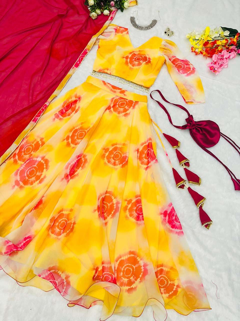 SC 154 GOWN DUPATTA 