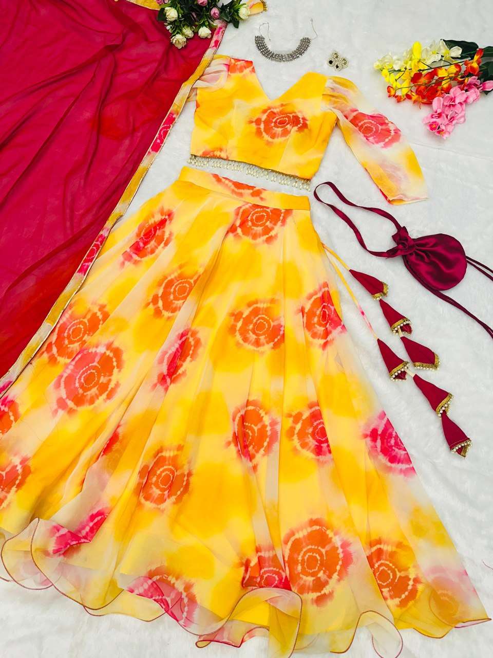 SC 154 GOWN DUPATTA 