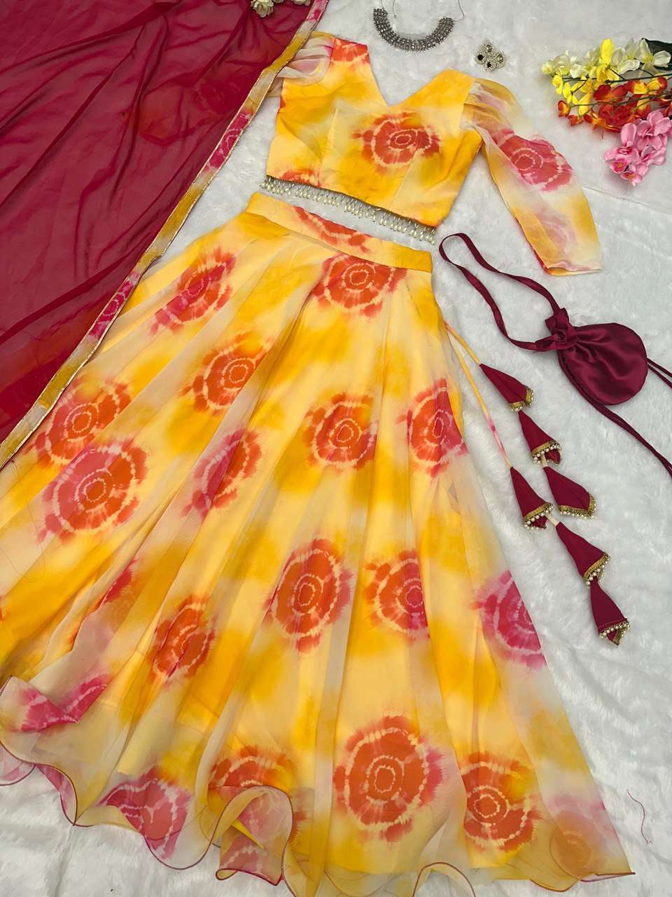 SC 154 GOWN DUPATTA 
