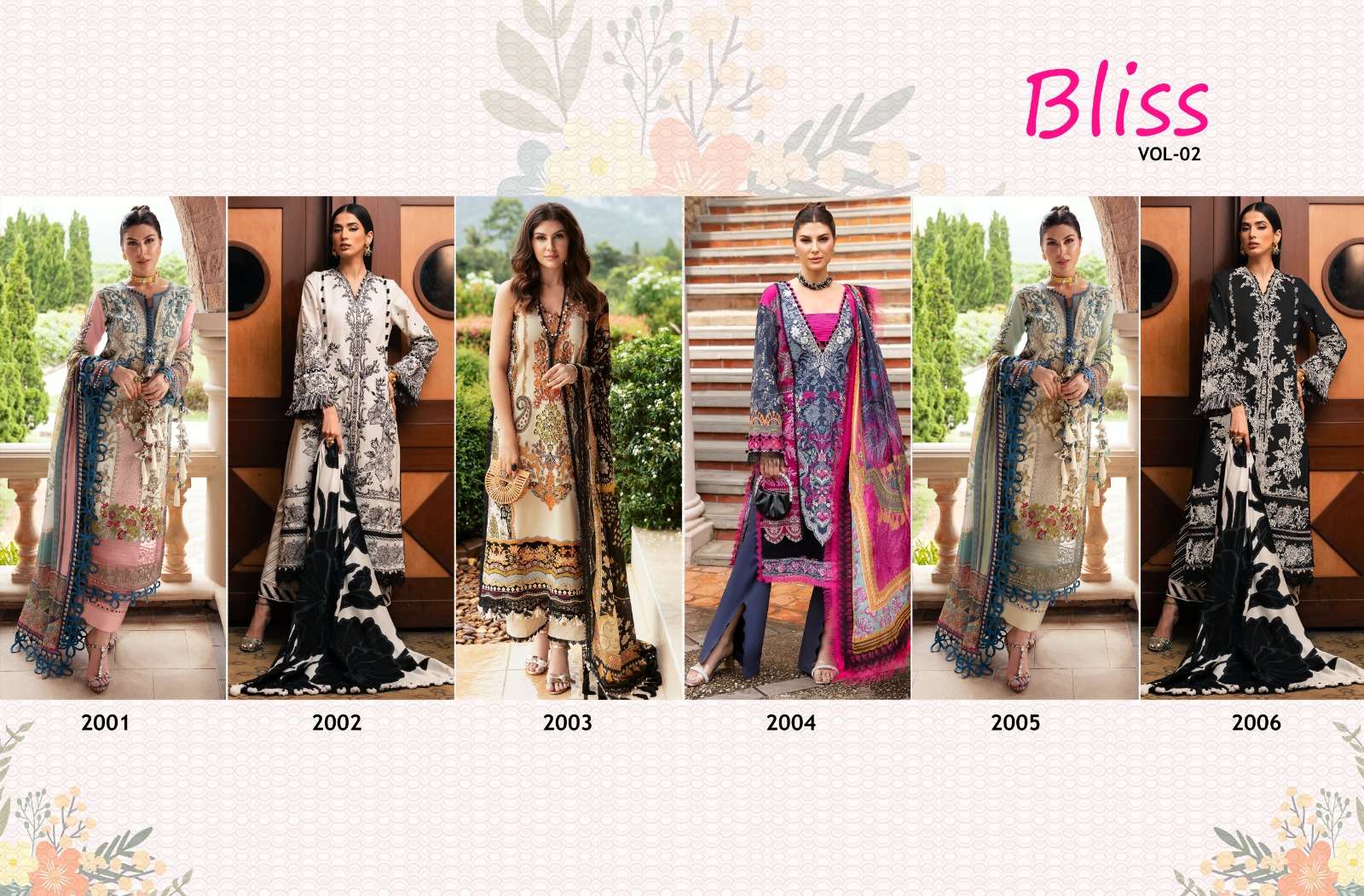 SHARADDHA DESIGNER BLISS VOL 2 LAWN COTTON SALWAR KAMEEZ 