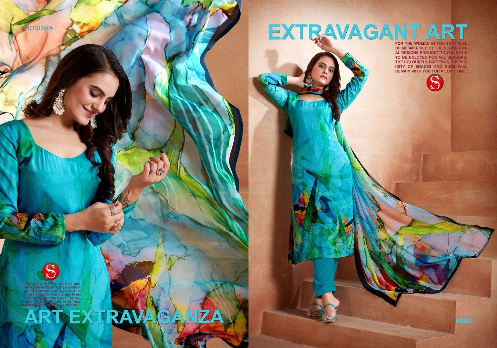 SUSHMA BEAUTIFY DIGITAL PRINT CREPE SUIT