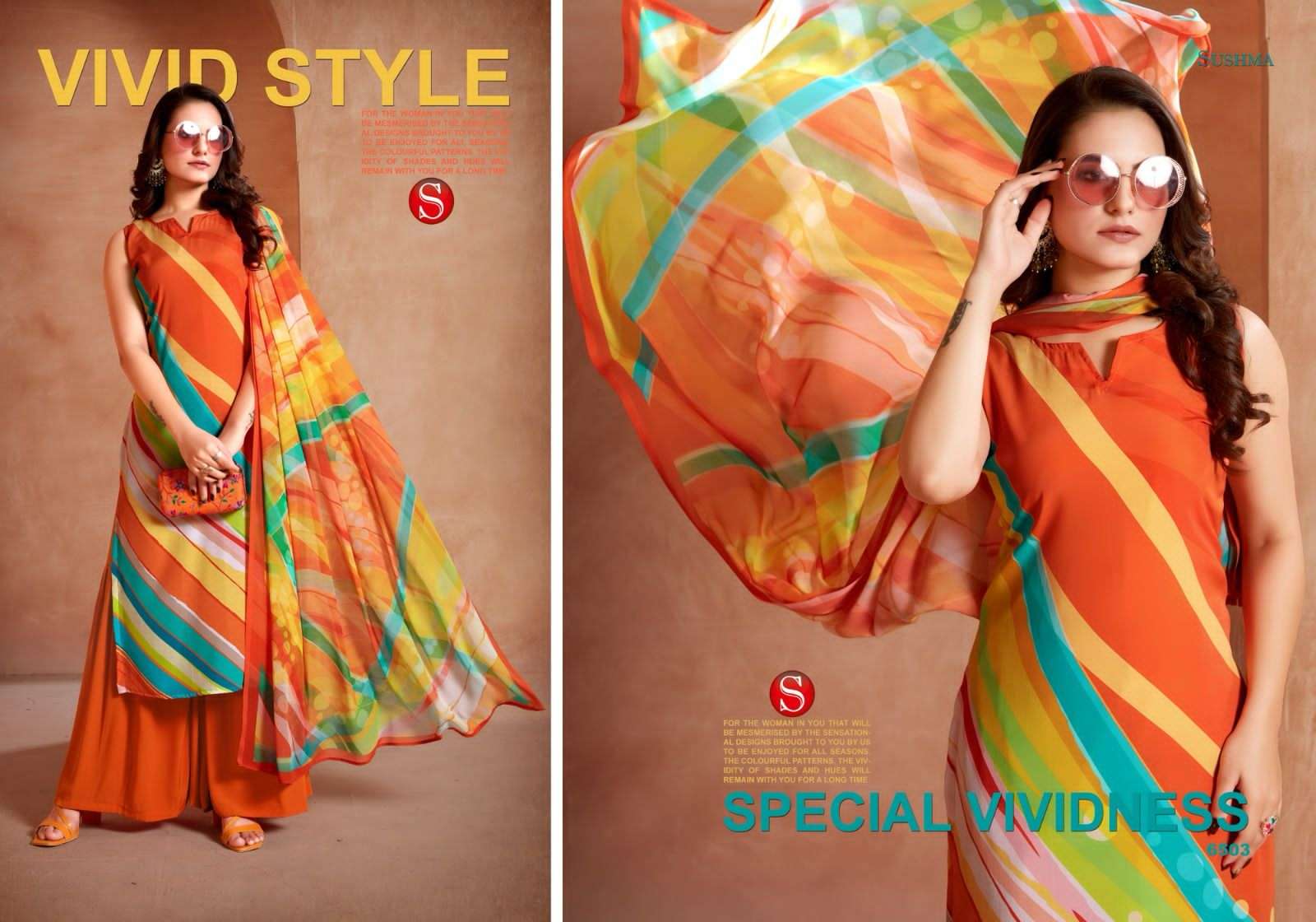 SUSHMA BEAUTIFY DIGITAL PRINT CREPE SUIT