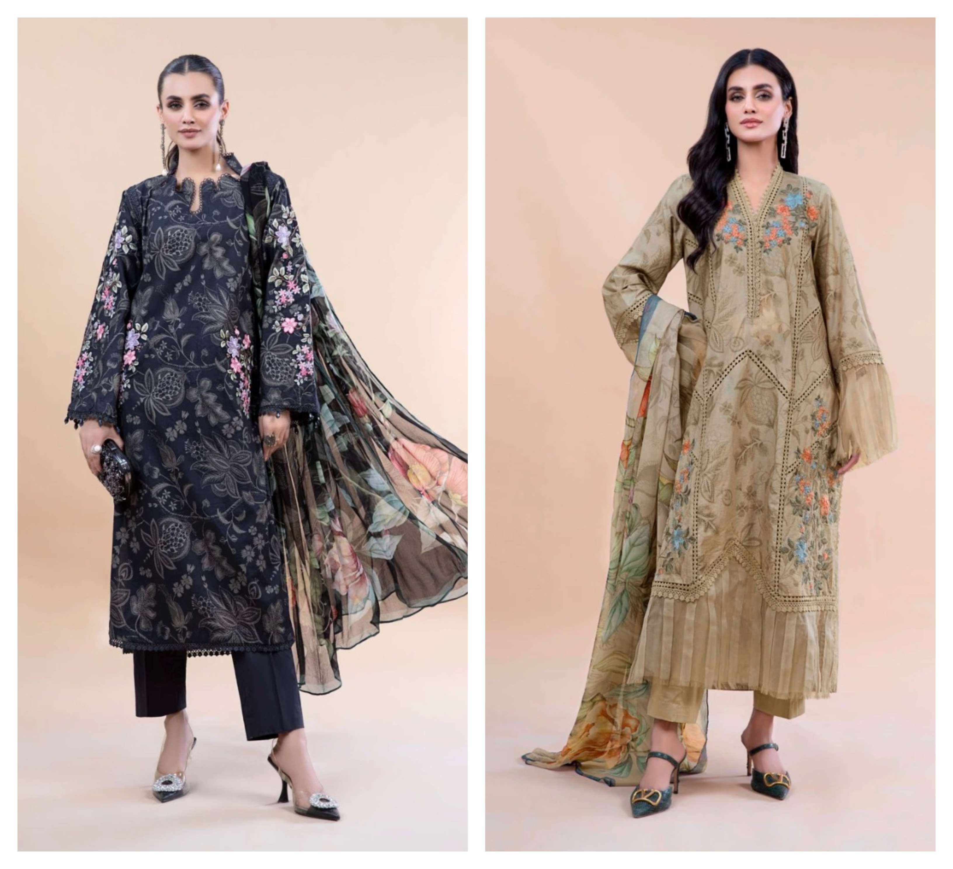 TAJ CREATION D NO 445 AND 447 COTTON SALWAR KAMEEZ 