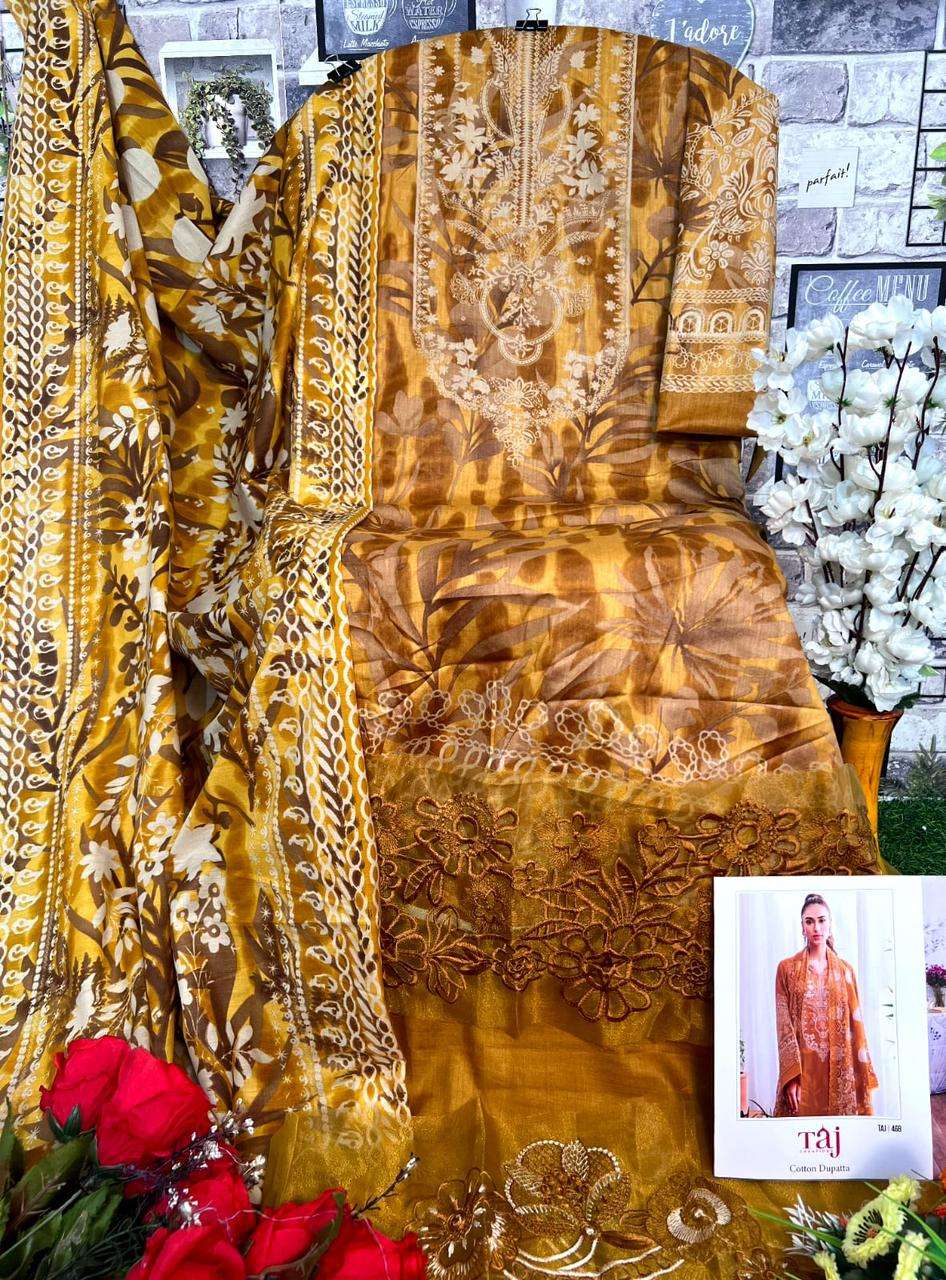 TAJ CREATION D NO 467 &. 468 COTTON SALWAR KAMEEZ 