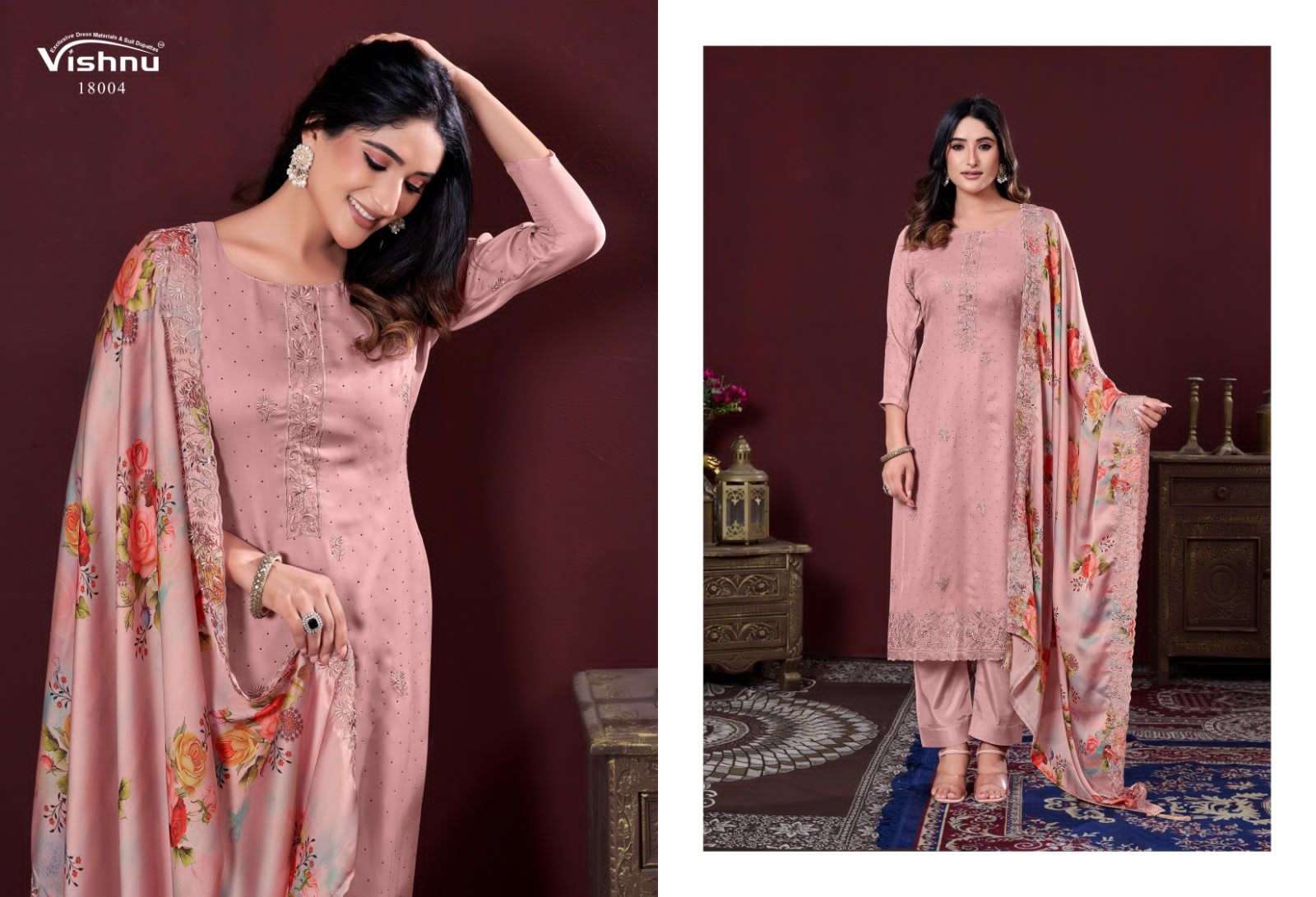 VISHNU IMPEX KARAMAT VOL 3 GEORGETTE FANCY WORK SUITS 