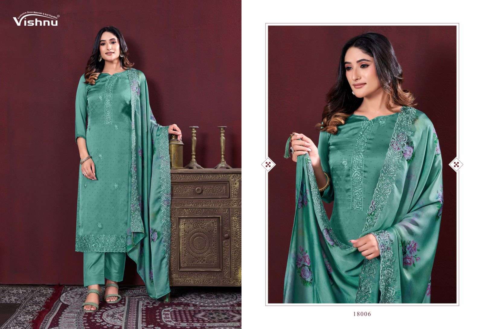 VISHNU IMPEX KARAMAT VOL 3 GEORGETTE FANCY WORK SUITS 
