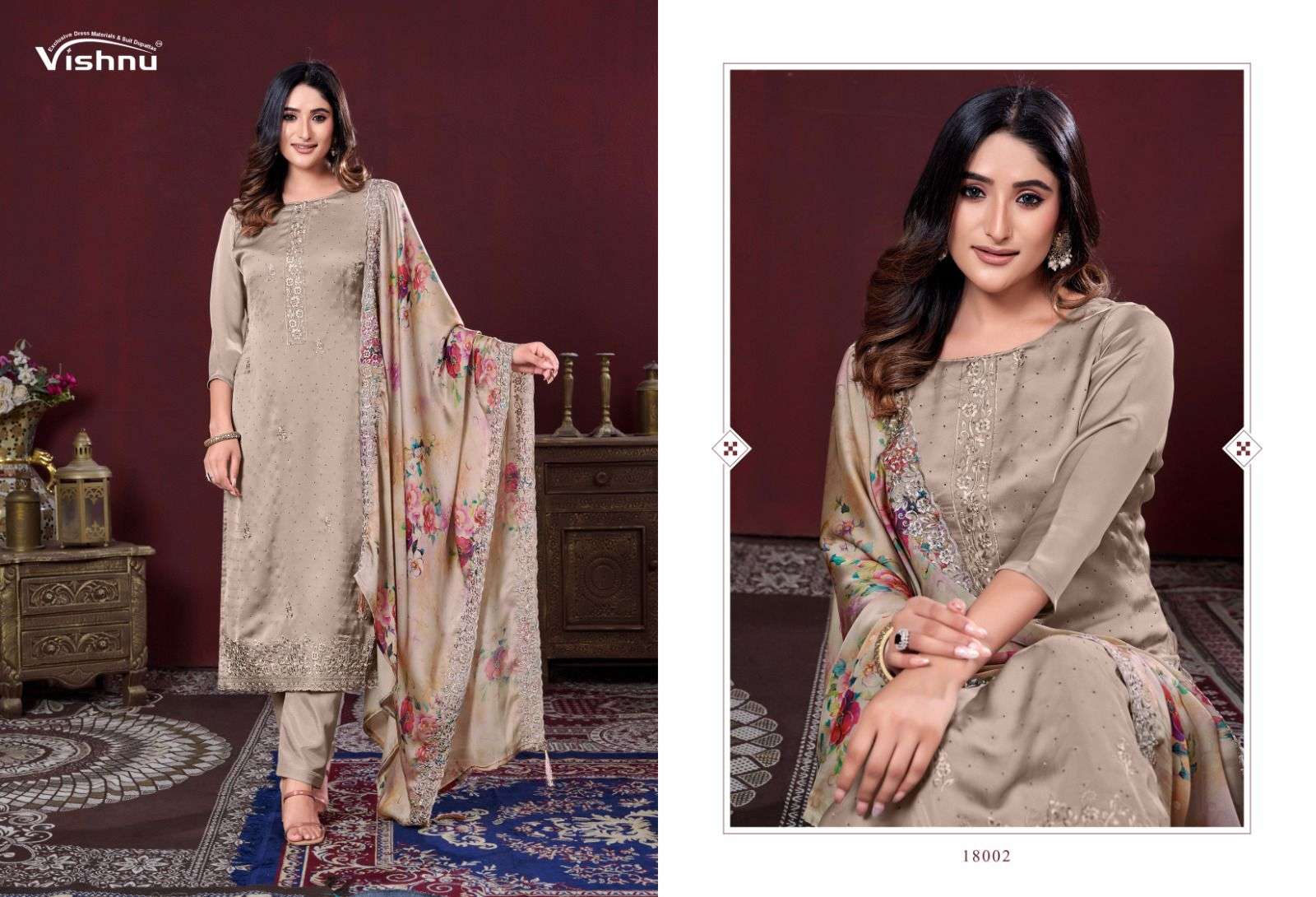 VISHNU IMPEX KARAMAT VOL 3 GEORGETTE FANCY WORK SUITS 