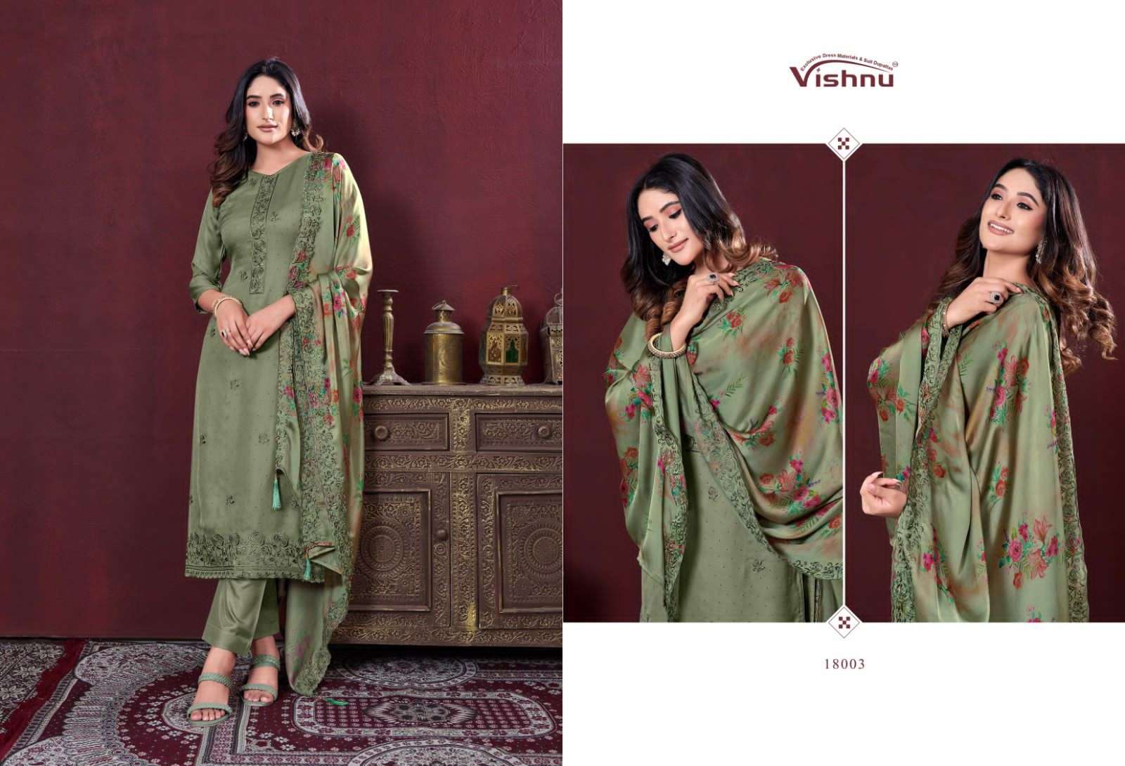 VISHNU IMPEX KARAMAT VOL 3 GEORGETTE FANCY WORK SUITS 