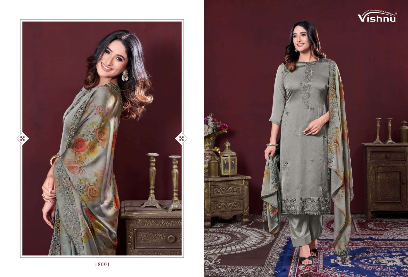 VISHNU IMPEX KARAMAT VOL 3 GEORGETTE FANCY WORK SUITS 