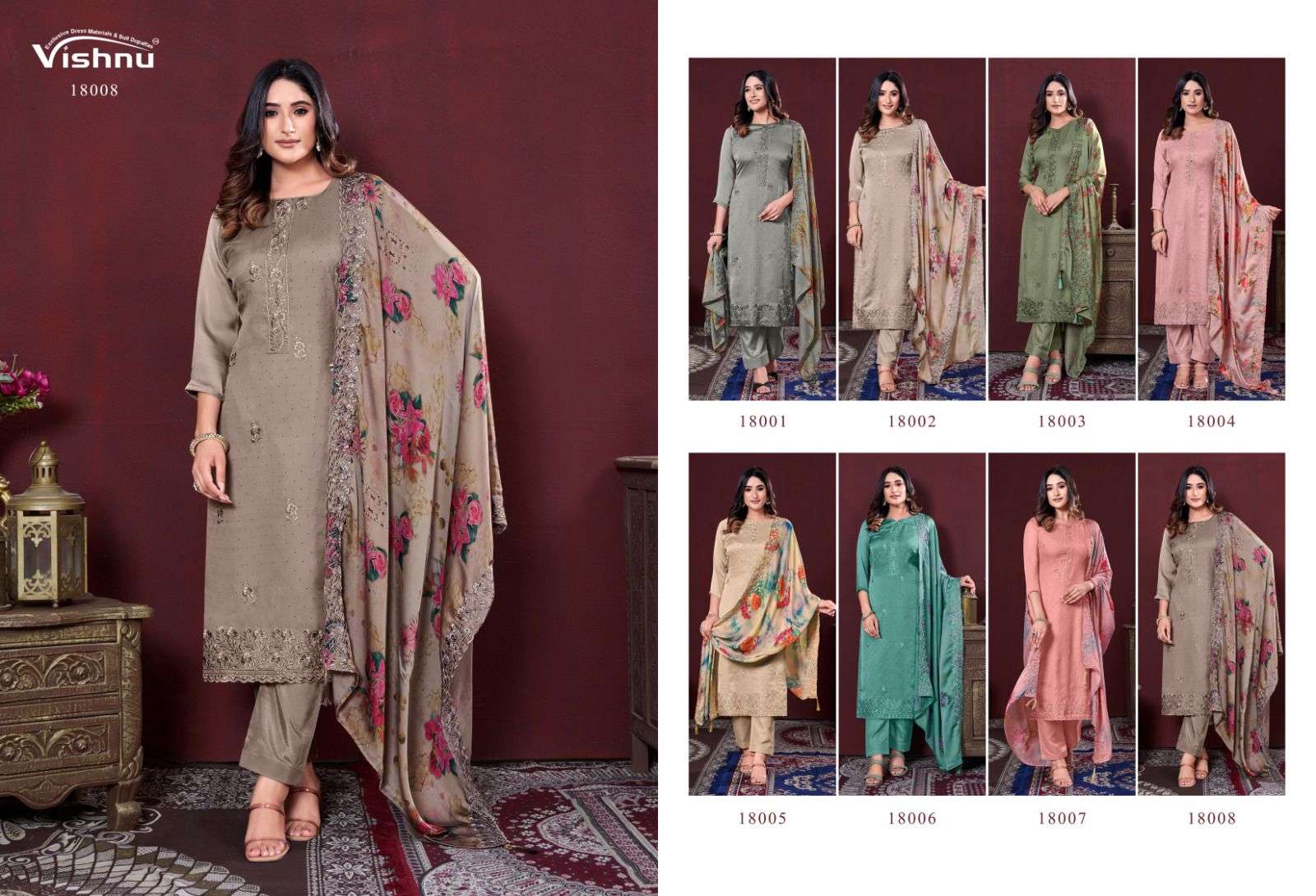 VISHNU IMPEX KARAMAT VOL 3 GEORGETTE FANCY WORK SUITS 