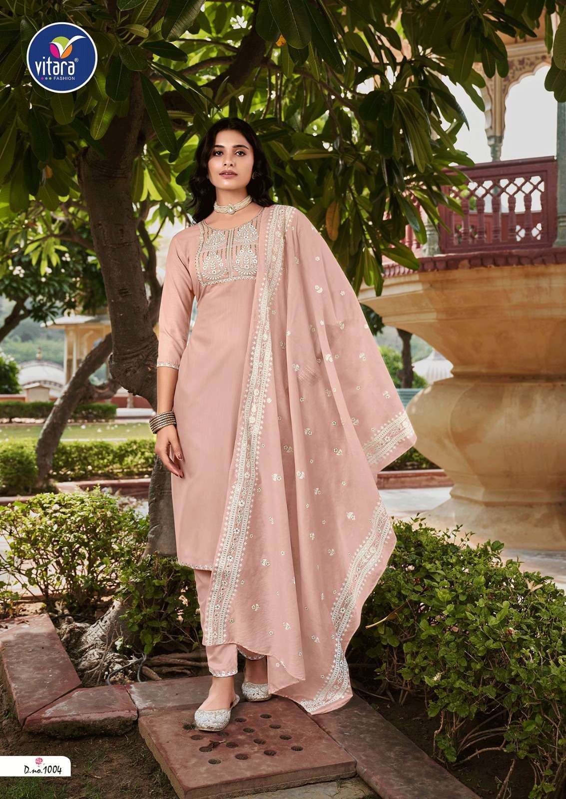 VITARA FASHION ALASKA FANCY DESIGNER KURTI COMBO SET 