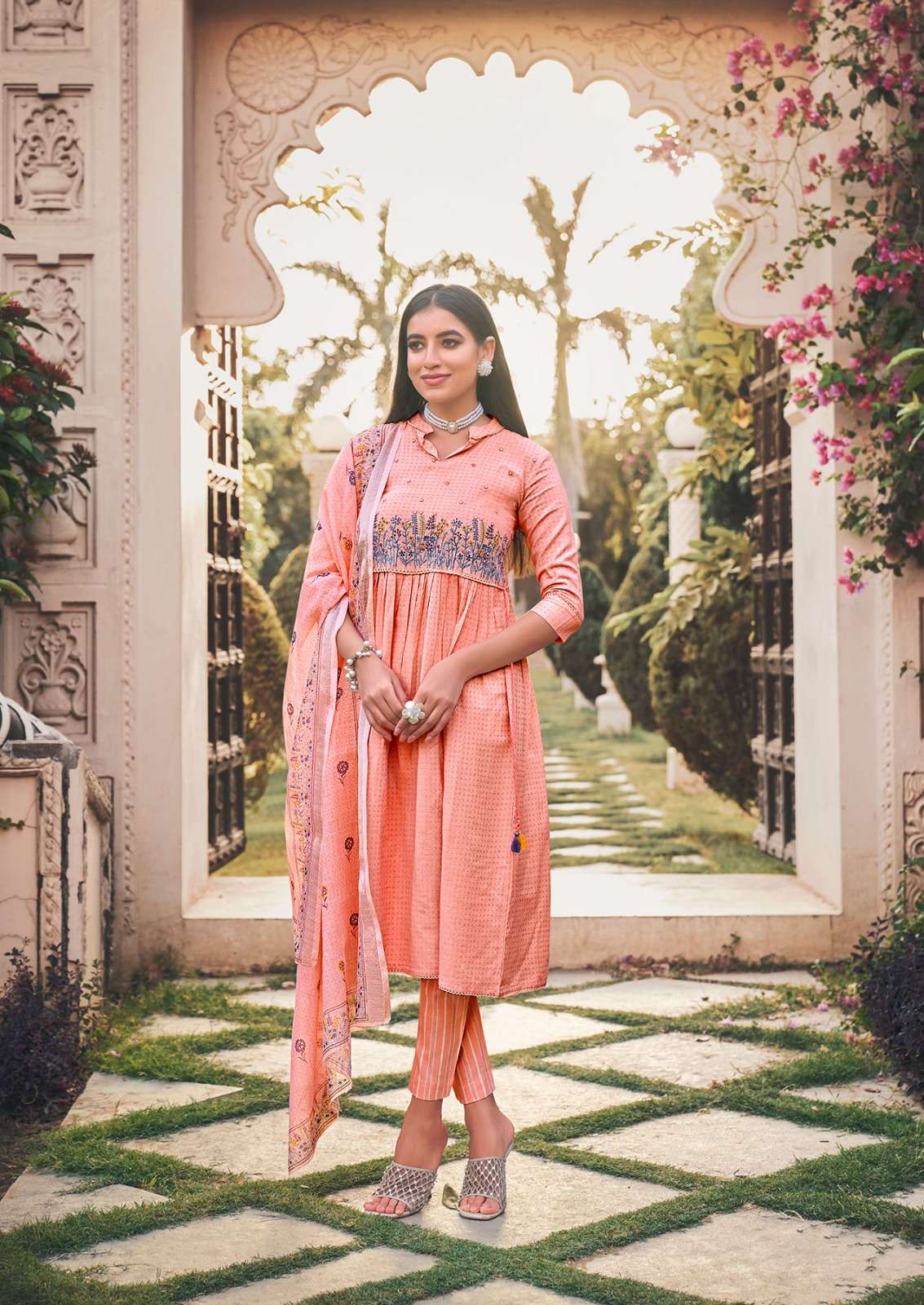 VITARA FASHION GLORY FANCY DESIGNER KURTI COMBO SET 