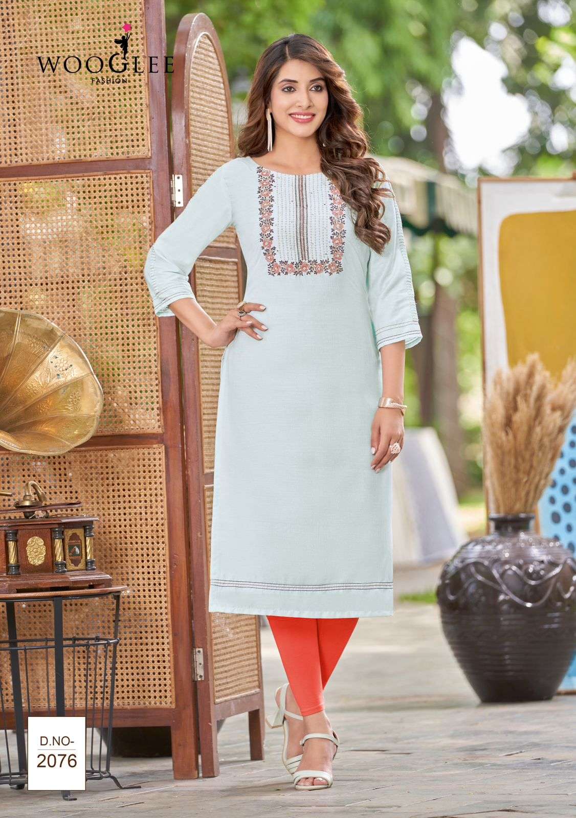 WOOGLEE BARBELLA VOL 11 LADIES RAYON KURTI 