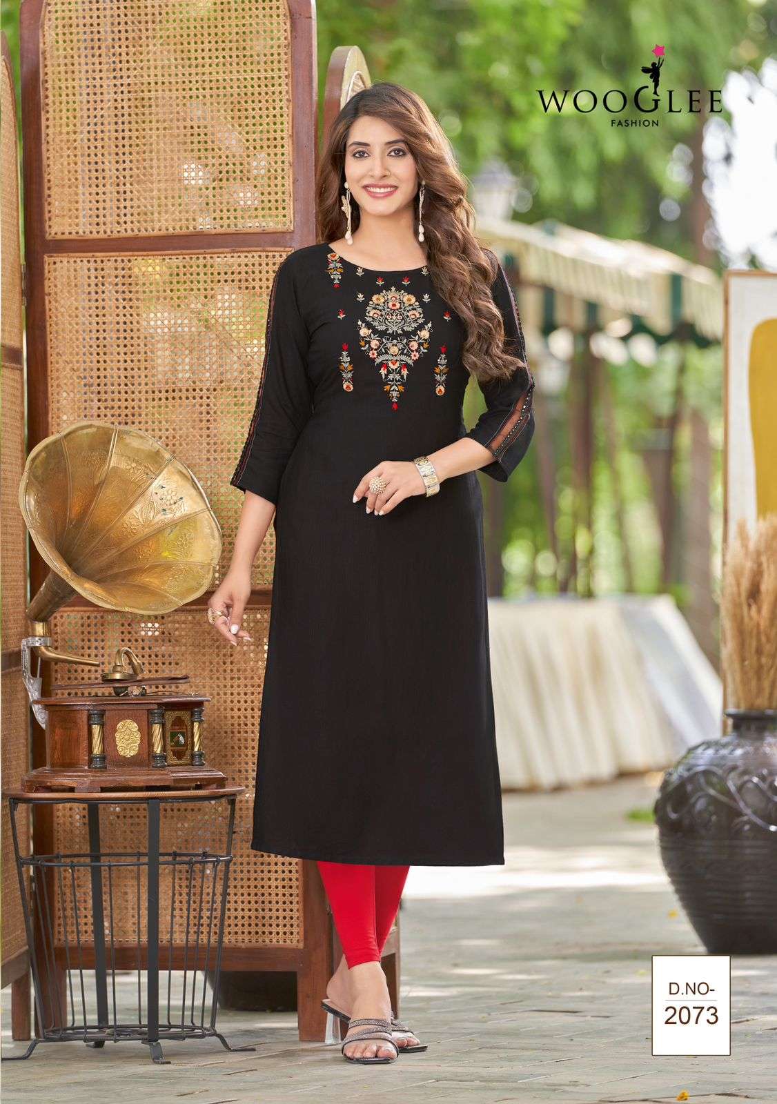 WOOGLEE BARBELLA VOL 11 LADIES RAYON KURTI 