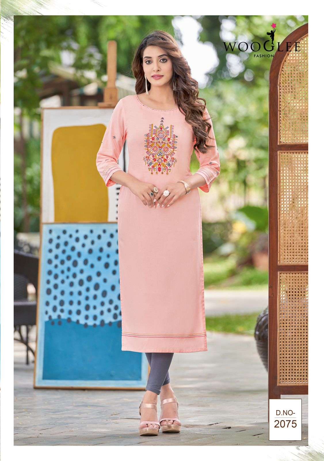 WOOGLEE BARBELLA VOL 11 LADIES RAYON KURTI 